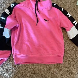 Pink sweat shirt